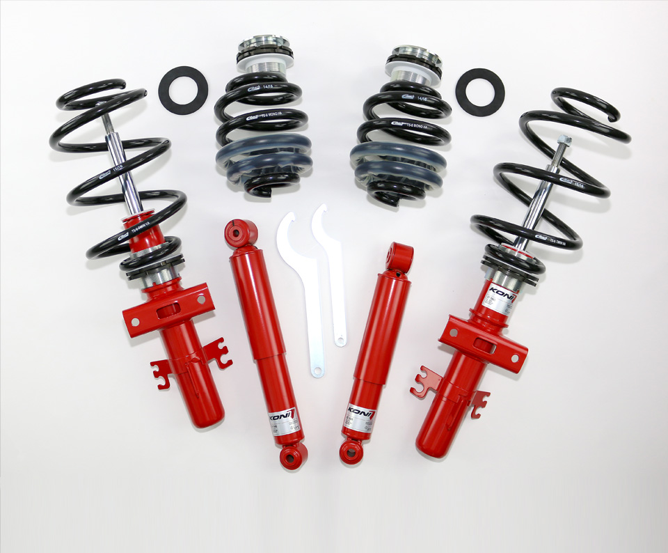 twin-adjust-tief TWIN-ADJUST-PROJEKT TIEF GEWINDEFAHRWERK für VW T5, T6 mit Klemmbefestigung