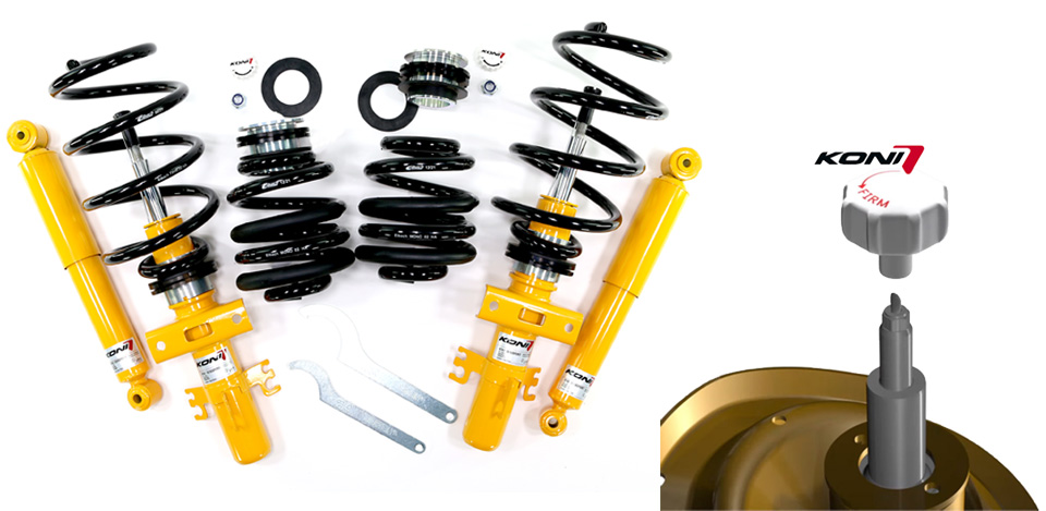 koni-adjust-projekt-tief-plus3 TWIN-ADJUST-PROJEKT SENSITIV+plus für VW T5, T6 Klemmbefestigung