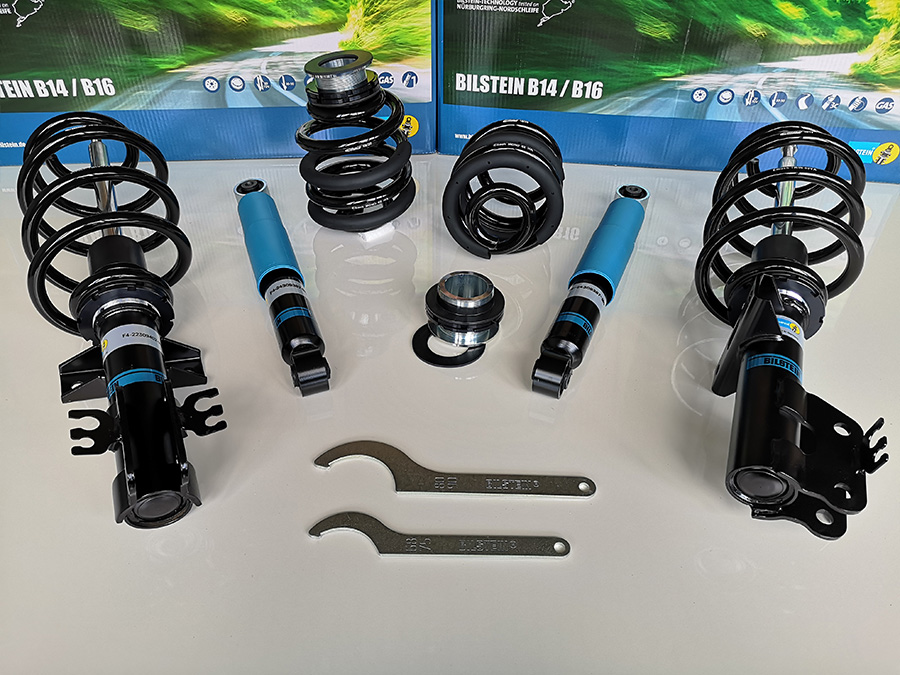 Bilstein B14 KOMFORT Gewindefahrwerk VW T5 & T6 40-70mm Schellenbefestigung Schwerlast